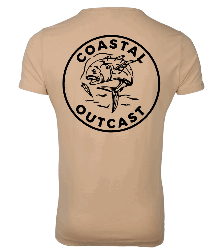 "Old Florida Logo Coastal Outcast" T-shirt