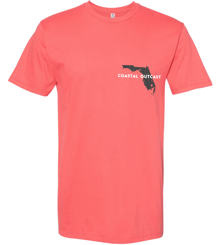 "Old Florida Logo Coastal Outcast" T-shirt