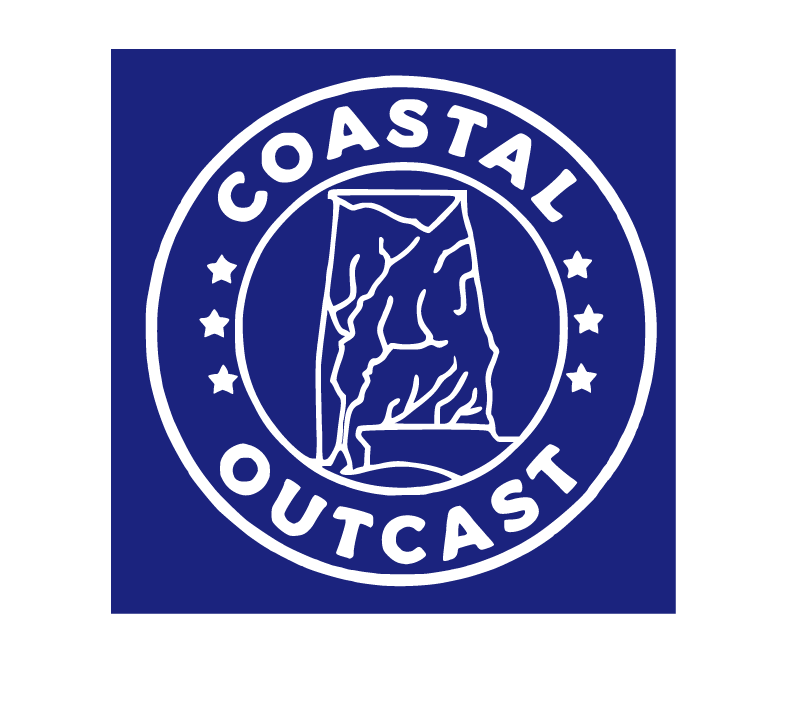 Vinyl Decal Sticker For Mug Car Truck Laptop - Coastal Outcast "Alabama State"